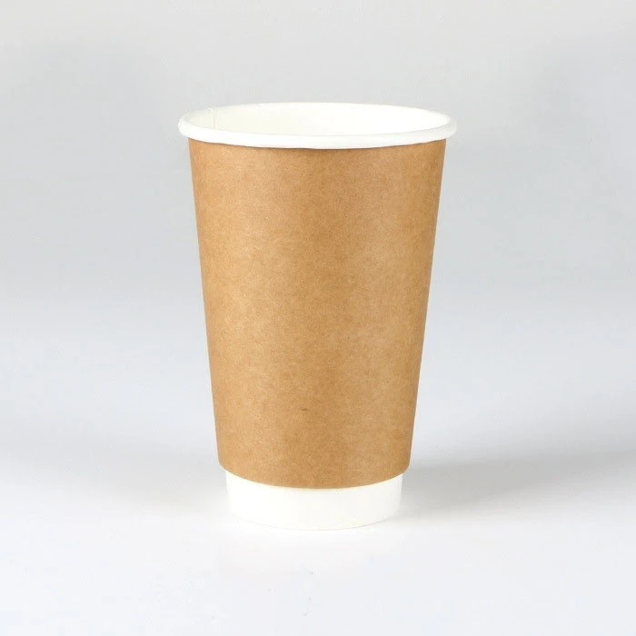 disposable kraft double wall coffee cups