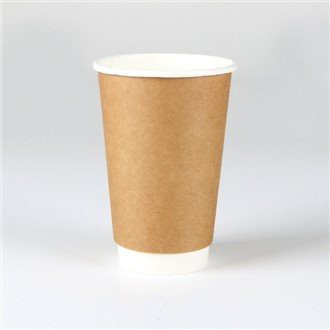 Kraft tvöfaldur veggpappír kaffibollar