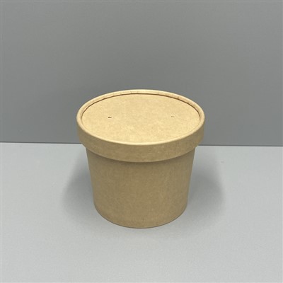 12oz Kraftpappírsílát fyrir pasta með loftræstum lokum